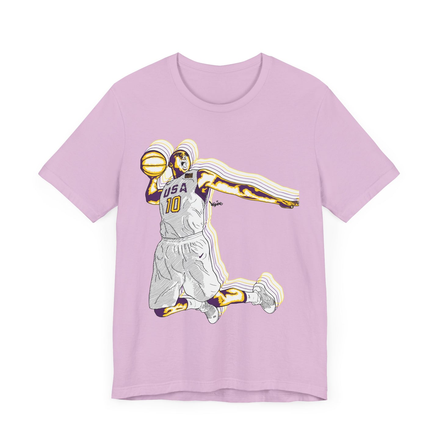 Olympics Spirit! Vintage Basketball Graphic Tee - USA Dunk Design for Sports Enthusiasts