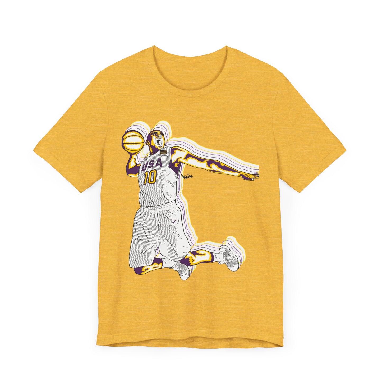 Olympics Spirit! Vintage Basketball Graphic Tee - USA Dunk Design for Sports Enthusiasts