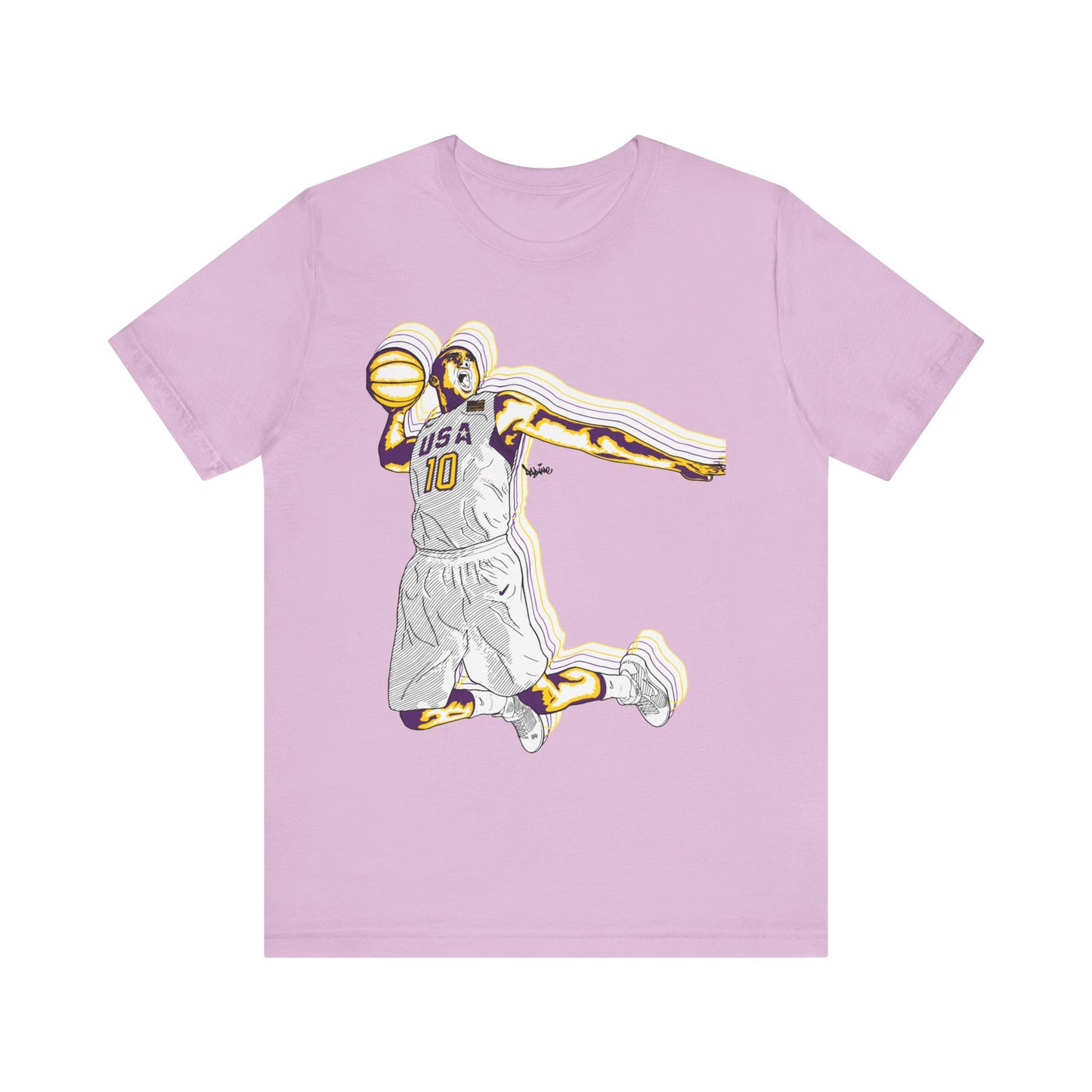 Olympics Spirit! Vintage Basketball Graphic Tee - USA Dunk Design for Sports Enthusiasts