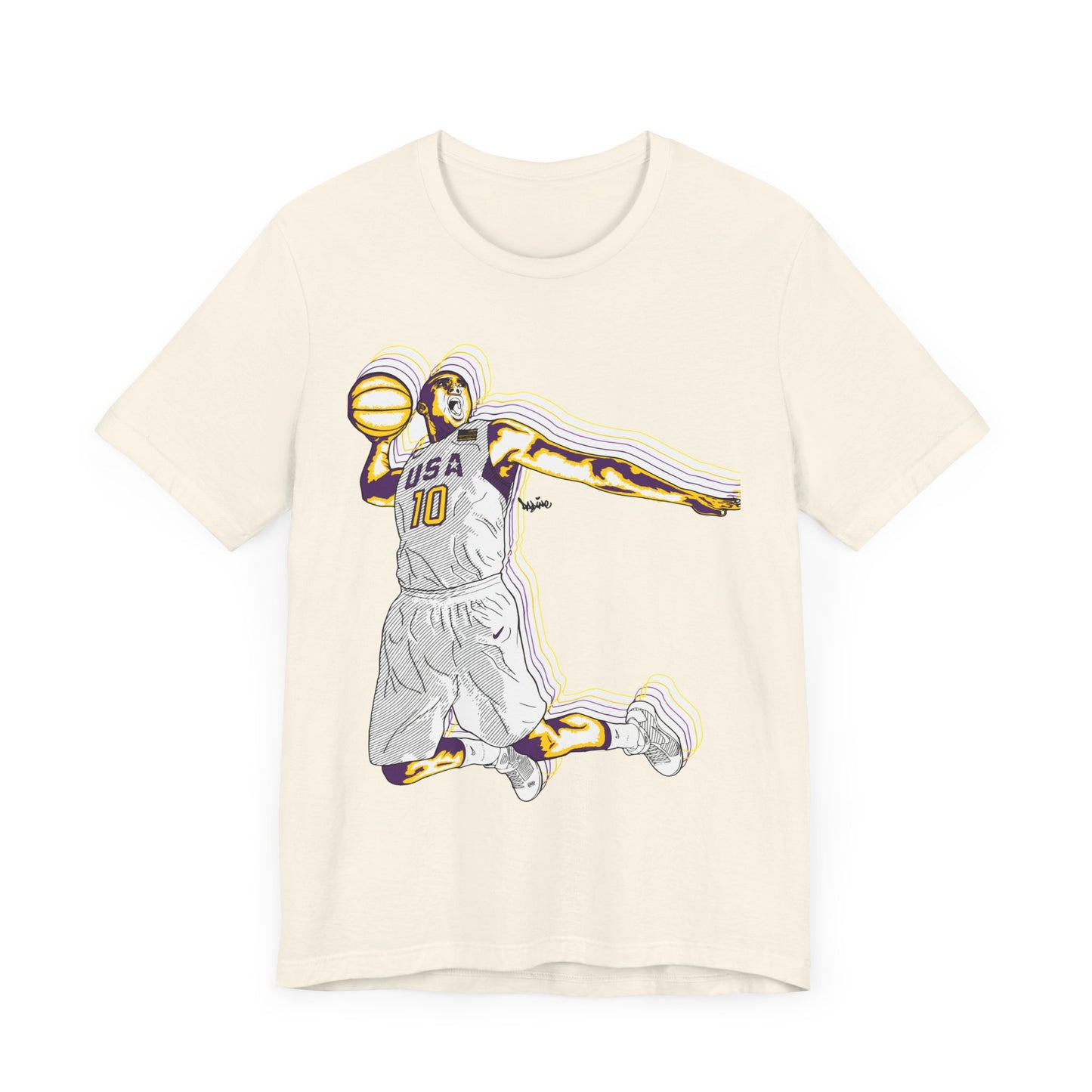 Olympics Spirit! Vintage Basketball Graphic Tee - USA Dunk Design for Sports Enthusiasts
