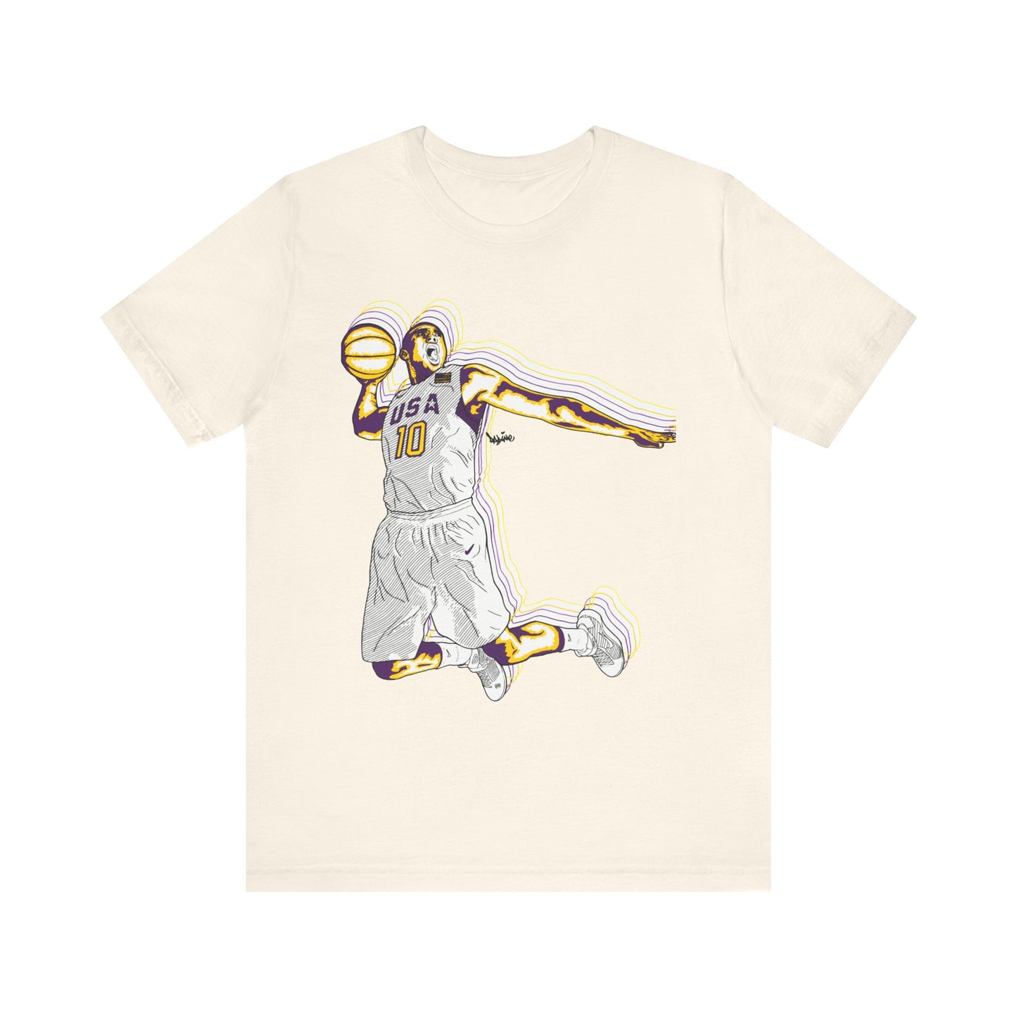 Olympics Spirit! Vintage Basketball Graphic Tee - USA Dunk Design for Sports Enthusiasts