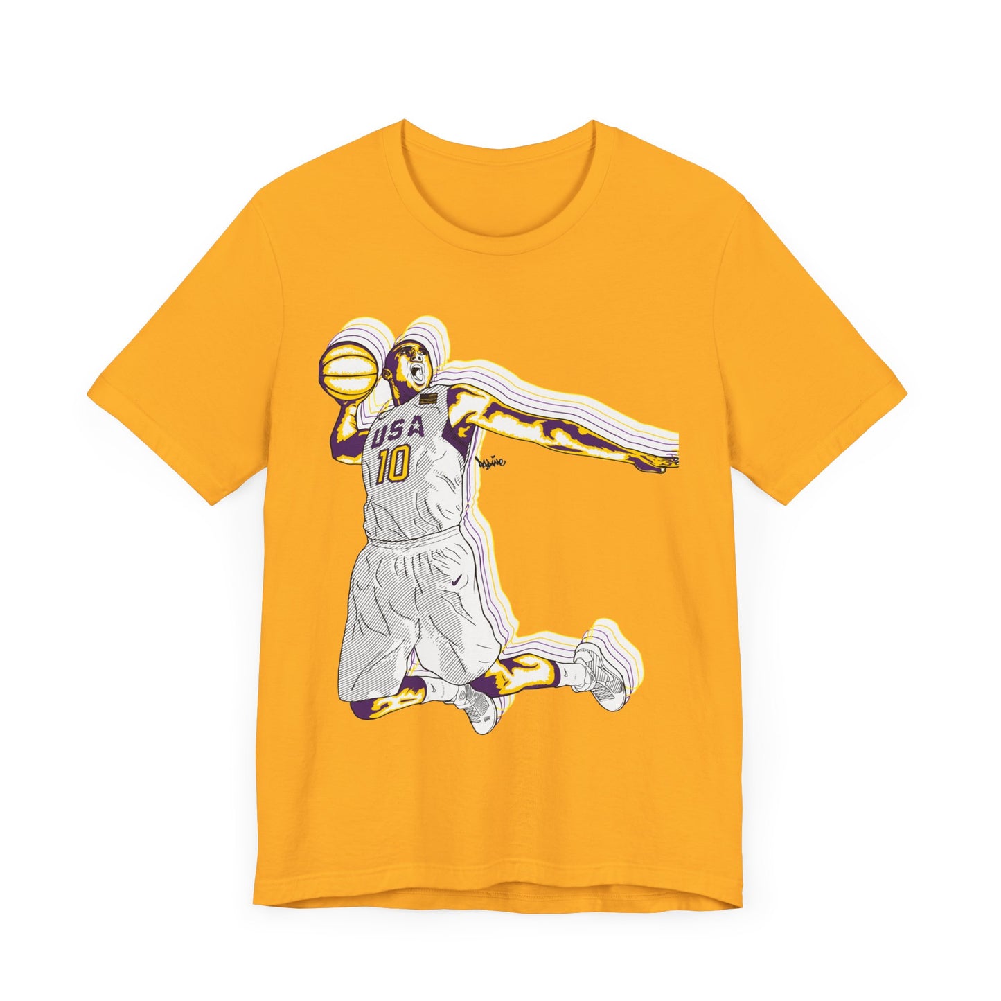 Olympics Spirit! Vintage Basketball Graphic Tee - USA Dunk Design for Sports Enthusiasts