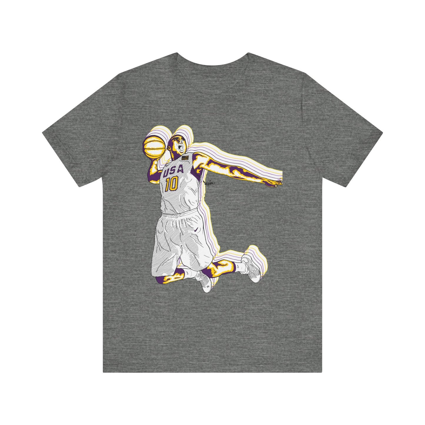Olympics Spirit! Vintage Basketball Graphic Tee - USA Dunk Design for Sports Enthusiasts