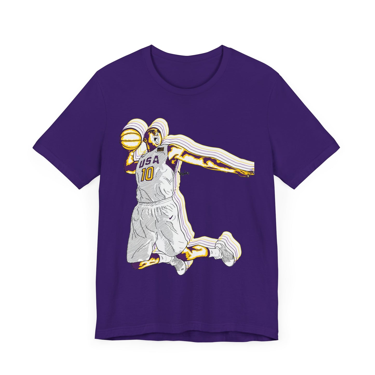 Olympics Spirit! Vintage Basketball Graphic Tee - USA Dunk Design for Sports Enthusiasts