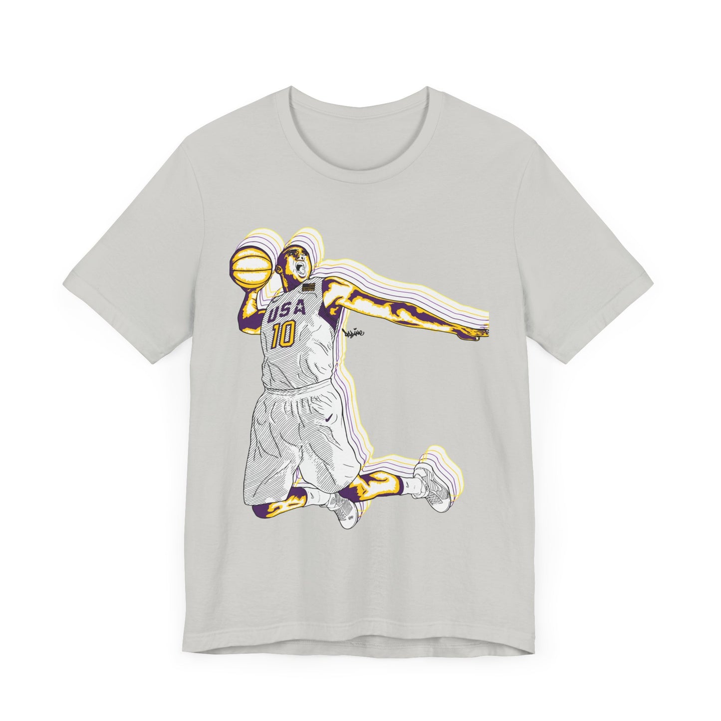 Olympics Spirit! Vintage Basketball Graphic Tee - USA Dunk Design for Sports Enthusiasts