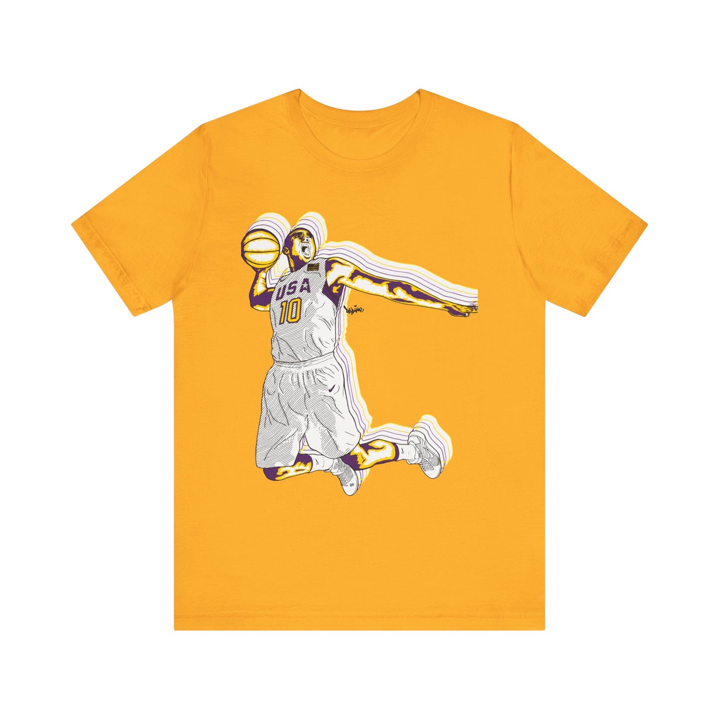 Olympics Spirit! Vintage Basketball Graphic Tee - USA Dunk Design for Sports Enthusiasts